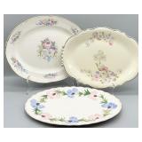 (3) Vintage Oval Platters