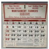 1984 Montgomery Farmers Co-op Advertising Calendar