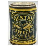 Antique Dental Sweet Snuff Tin w/Label Intact