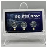Complete 1943 Steel Lincoln Wheat Penny Set