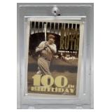 1995 Topps Babe Ruth 100th Birthday Card w/Case