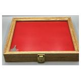 Locking Glass Display Case with Key