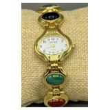 Vintage Gruen Reversible Scarab Stone Watch