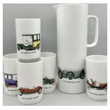Vintage Thomas Germany Pitcher & Tumblers