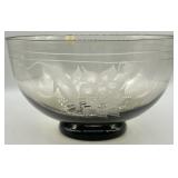 Goebel Kristallglass West-Germany Etched Bowl