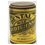 Antique Dental Mild Scotch Snuff Tin