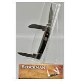 Rite Edge Black Pearl Stockman Pocket Knife