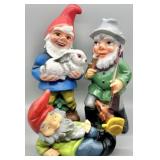 1950-1960s German Hard Molded Gnomes
