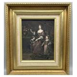 17th-18th Century Style Etched Marble Slate