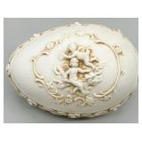 Lefton Neoclassical Cherub Trinket Box