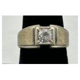 Sterling Silver Ring w/Gemstone