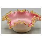 Late 19th Century Victorian Opalescent Bride Bowl