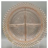 Miss America Pink Depression Glass Divided Dish