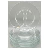 8in Arcoroc France Classique Clear Dessert Plates