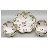Porcelain Nippon Master Nut Bowl Set