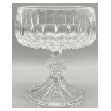 Stunning Bohemia Crystal Pedestal Compote