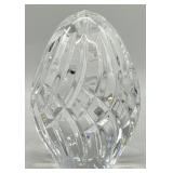 Vintage Crystal Egg Paperweight