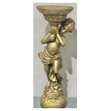 Rococo Style Cherub Statue Pillar/Planter SEE DESC