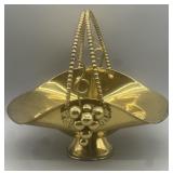 Vintage Solid Brass Italian Fruit Basket