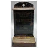 Vintage E.H. Cubbon's Metal Match Holder SEE DESC