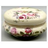 Antique Limoges Rose Porcelain Dresser Box