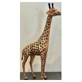 MCM Leather Wrapped Africn Safari Giraffe 2ft+