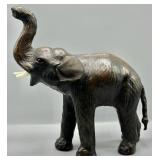 MCM Leather Wrapped African Elephant w/Tusks