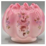 Fenton Charleton Collection Rosalene Melon Bowl HP