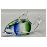 Murano Style Art Glass Fish Figurine