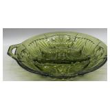 Indiana Glass Killarney Avocado Green Divided Dish