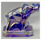 Boyd Iridescent Carnival Glass Elephant