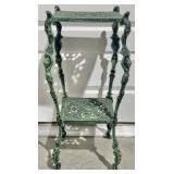 Victorian Style Two-Tiered Cast Metal Plant Stand