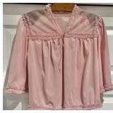 1940s Pink Ruffled Ladies Bed Jacket