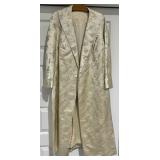 1940-1950s Cream Embroidered Evening Coat