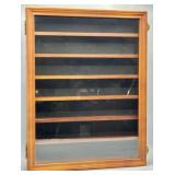 Glass Front Hanging Display Case