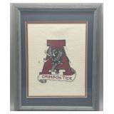 Alabama Crimson Tide Framed Cross Stich