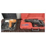 Electric reciprocating saw and 1/2' drive impact