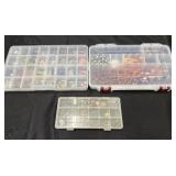 3 containers of costume jewelry