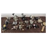 Assortment of vintage fishing reels