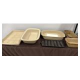 Pampered chef cookware and cornbread mold