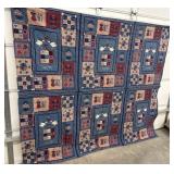 Machine sewn quilt