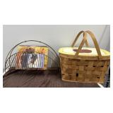 Luggage set, magazine holder, and basket