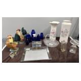 Assortment of glassware and decor