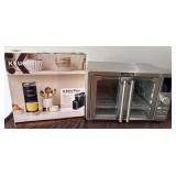 Digital air fryer and single serving coffee maker