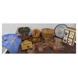 Pink depression glass and other glassware