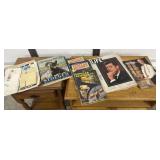 Vintage magazines and stamps