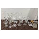 Assorted glassware