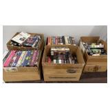5 boxes of VHS tapes