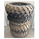 Set of factory Polaris ranger wheels and tires