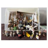 Large collection of salt shakers